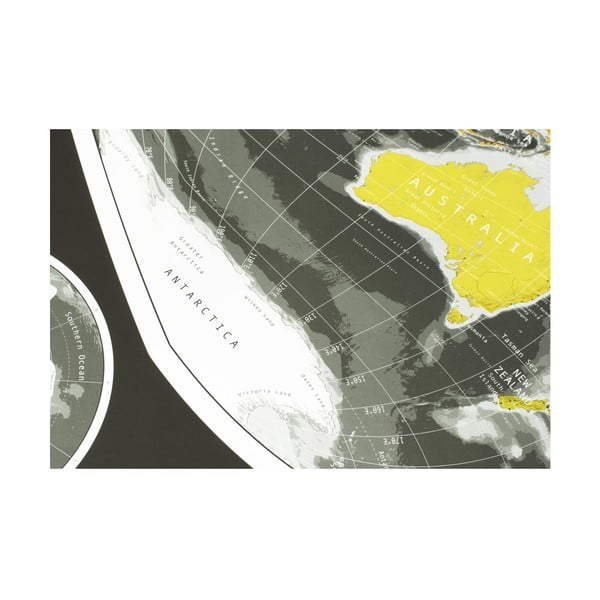 Hartă mare în husă transparentă Future Map, 101 x 58 cm-image-2
