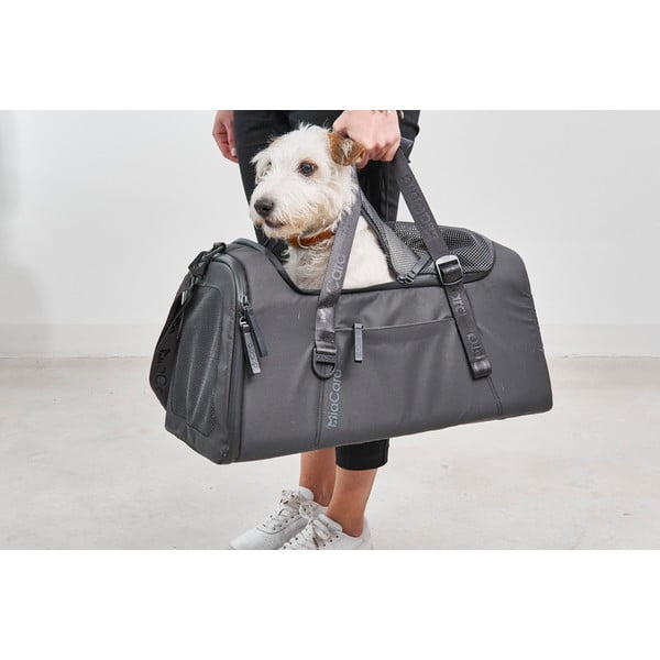 Geantă de transport pentru câini 28x55 cm Volata Asphalt S/M – MiaCara-image-1