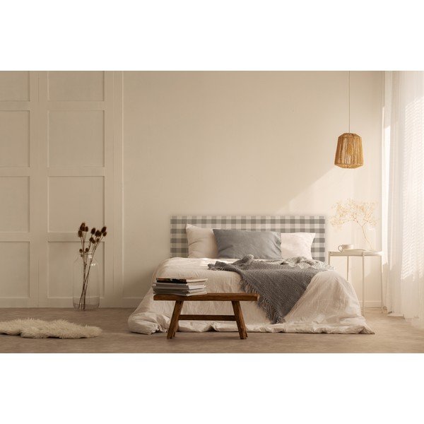 Tăblie de pat gri tapițată 165x52 cm Billie – Really Nice Things-image-2