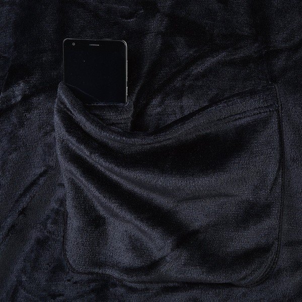 Pătură din microfibră DecoKing Lazy, 200 x 170 cm, negru-image-3