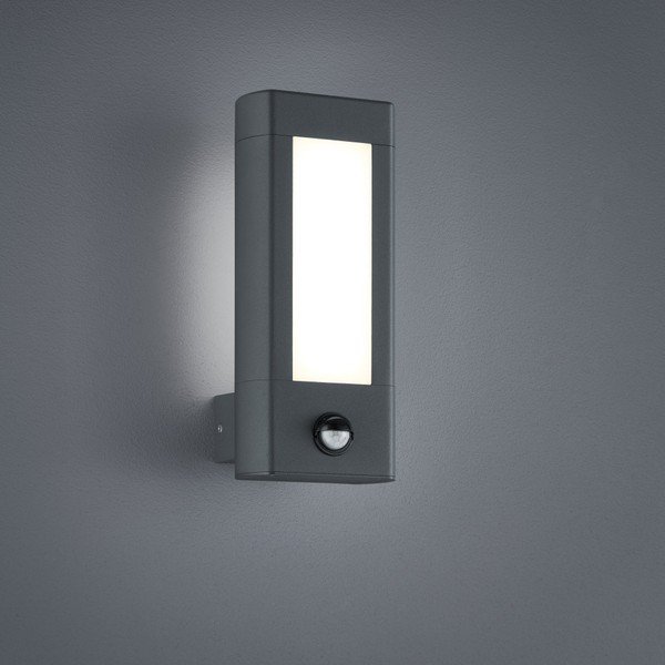 Corp de iluminat pentru exterior LED de perete cu senzor de mișcare (înălțime 28 cm) Rhine – Trio-image-1
