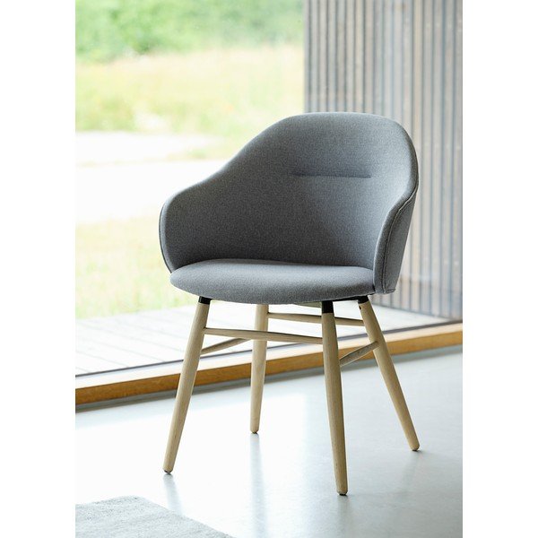 Scaun de dining Unique Furniture Teno Oak, gri-image-1