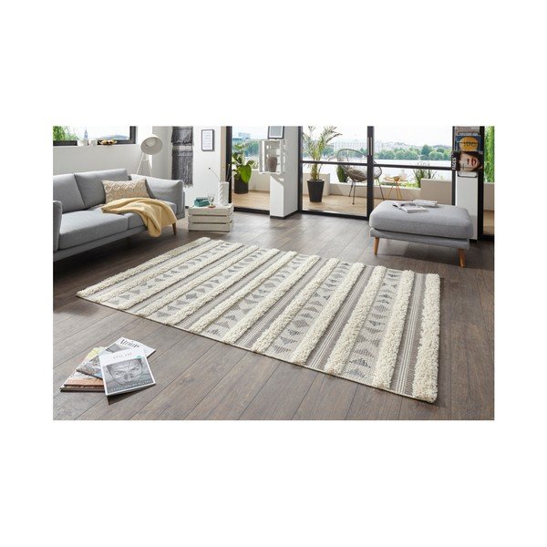 Covor Mint Rugs Handira Tribal Stripes, 230 x 155 cm, gri-image-3