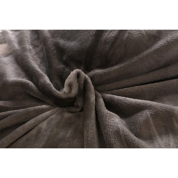 Lenjerie de pat gri din micropluș pentru pat de o persoană 140x200 cm – My House-image-4