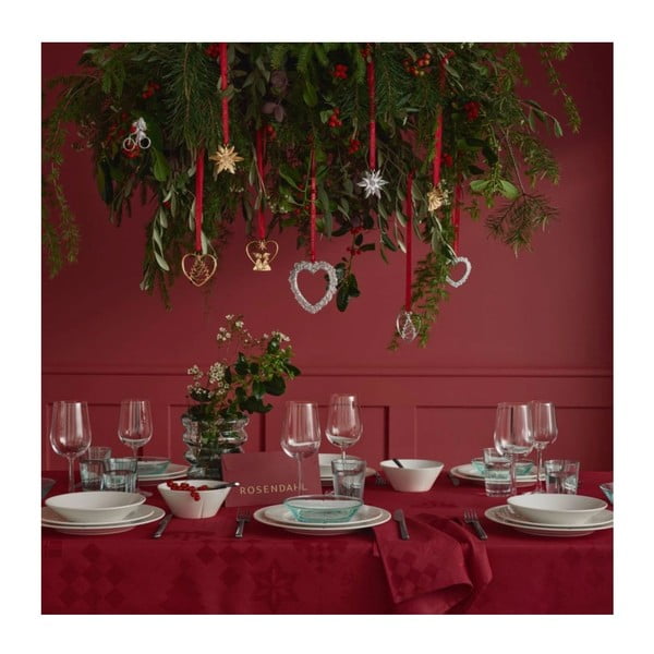 Față de masă din damasc 150x220 cm  cu model de Crăciun Natale – Rosendahl-image-4