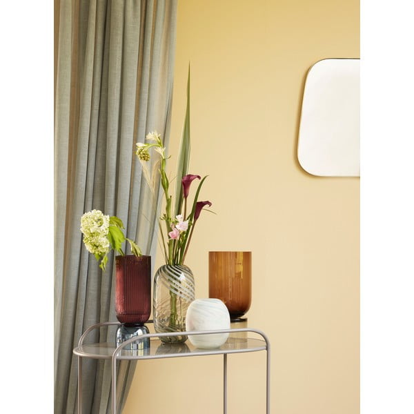 Vaza de sticlă portocalie Hübsch Amber, înălțime 32 cm-image-3