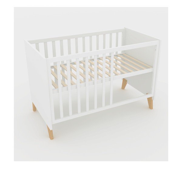 Pătuț alb 60x120 cm Léon – Roba-image-3