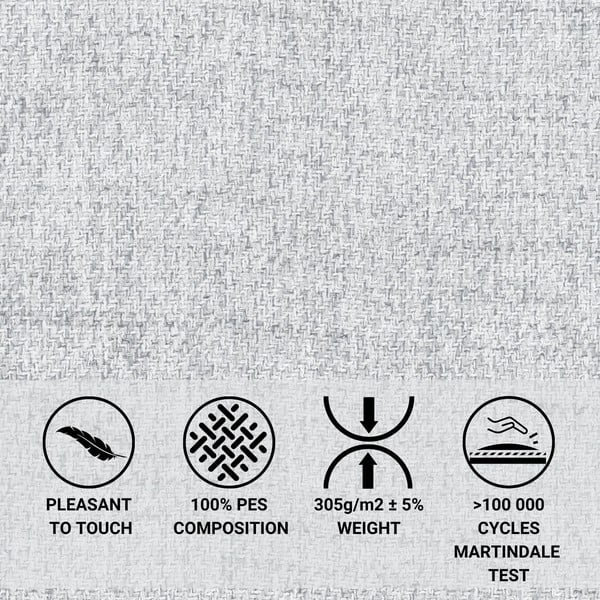 Pat matrimonial gri deschis tapițat cu spațiu de depozitare cu somieră 160x200 cm Baleine – Maison de Rêve-image-1