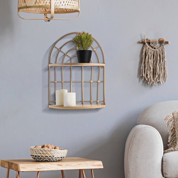 Raft în culoare naturală etajat din metal Arch – Mauro Ferretti-image-1