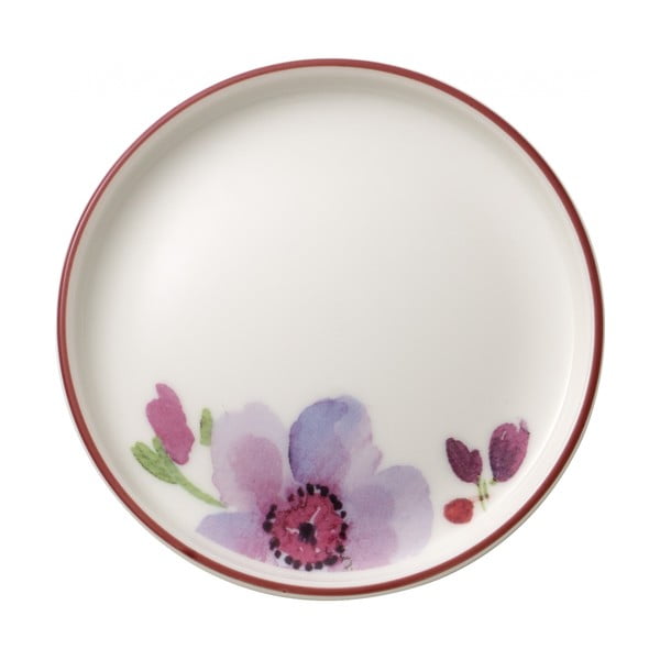 Farfurioară din porțelan pentru pliculețul de ceai Villeroy & Boch Mariefleur Tea, ⌀ 12 cm, motiv floral