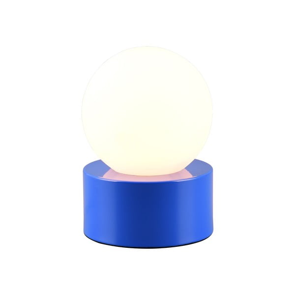 Veioză albastră cu abajur din sticlă (înălțime 17 cm) Countess – Reality-image-1