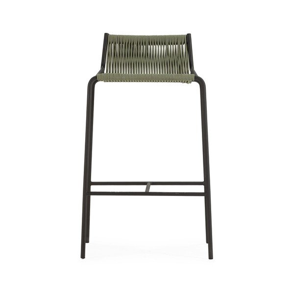 Scaun de bar verde din metal (înălțime șezut 65 cm) Emily – Marckeric-image-2