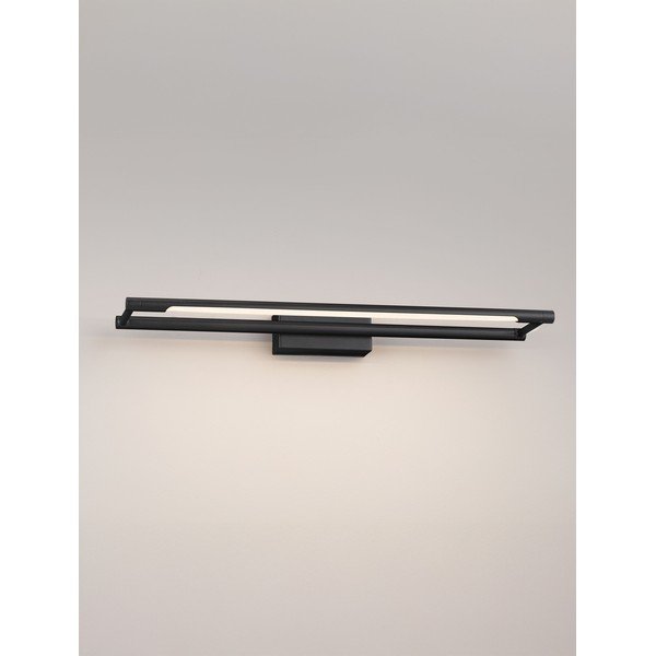 Aplică de perete negru-mat LED cu structură flexibilă din oțel Olas – Nova Luce-image-3