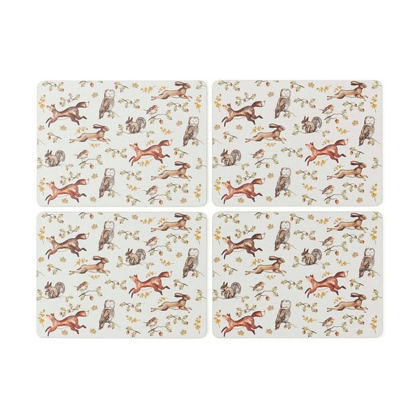 Suporturi pentru farfurii 4 buc. din plută 21x29 cm Forest Fable – Cooksmart ®-image-2