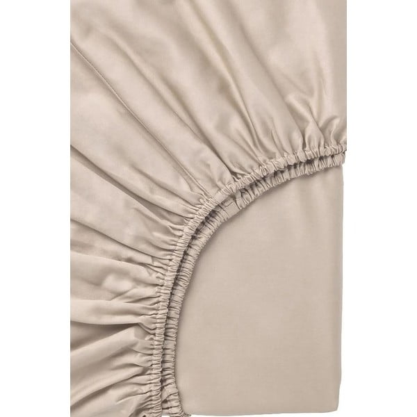Lenjerie de pat bej din bumbac ranforcé pentru pat dublu/extinsă cu cearceaf inclus/cu 4 piese 200x220 cm Amore – Mila Home-image-2