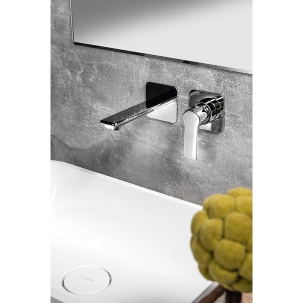 Baterie albă pentru chiuvetă încastrată (1 ieșire) Pax – Sapho-image-1