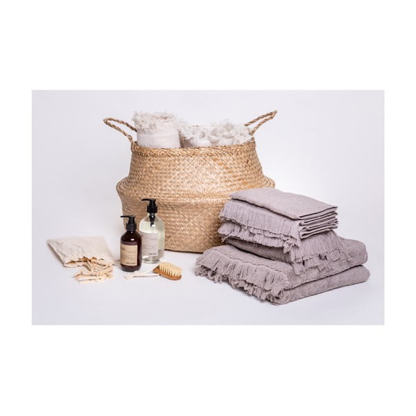 Prosoape de baie gri/maro 8 buc. din bumbac – Bonami Selection-image-3