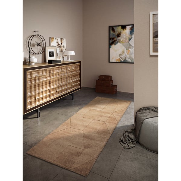 Covor tip traversă bej țesut manual din lână 80x250 cm Ursule – Villeroy&Boch-image-1