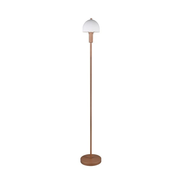 Lampadar în culoarea bronz cu abajur din sticlă (înălțime 120 cm) Glenn – Trio