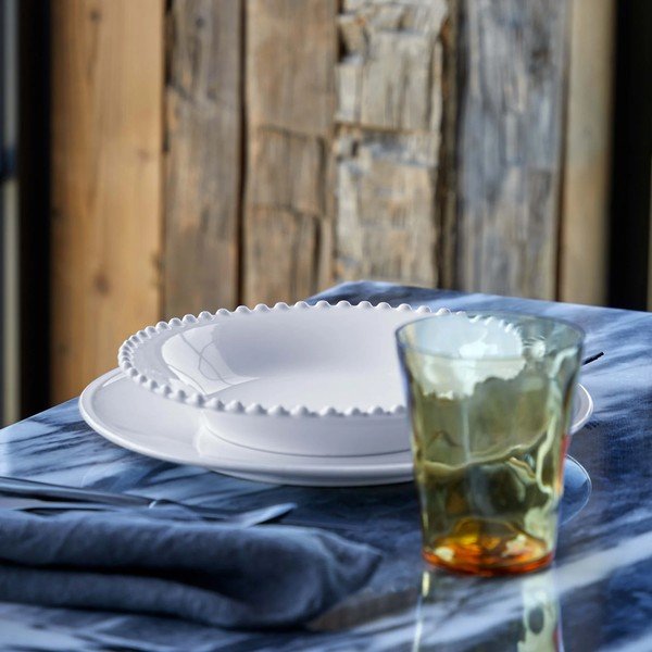 Farfurie adâncă din gresie ceramică Costa Nova Pearl, ⌀ 24 cm, alb-image-2