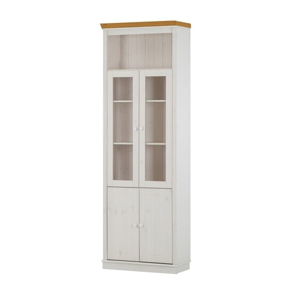 Ușă pentru vitrina din lemn de pin Støraa Annabelle, alb
