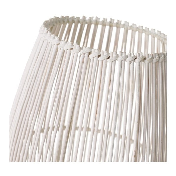 Veioză albă cu abajur din bambus (înălțime 29 cm) – Casa Selección-image-2