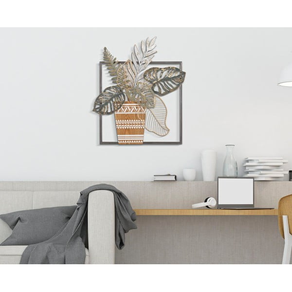 Decorațiune de perete din metal 54x63 cm Vaso – Mauro Ferretti-image-1