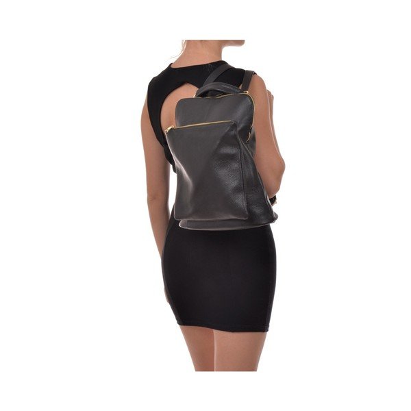 Rucsac din piele Isabella Rhea Turo, negru-image-1