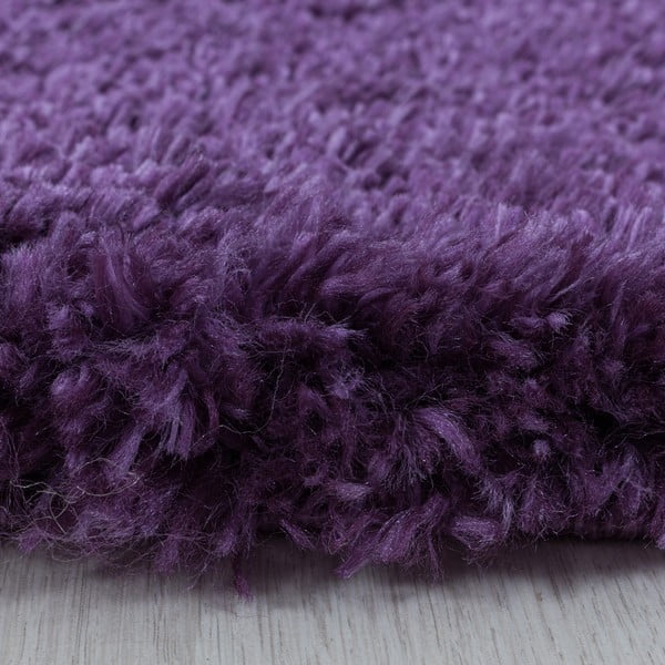 Covor violet rotund ø 120 cm Fluffy – Ayyildiz Carpets-image-3