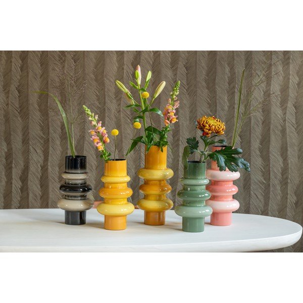 Vază portocalie din fier (înălțime 30 cm) Grato – PT LIVING-image-2