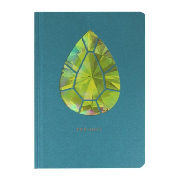 Agendă A6 Portico Designs Peridot Birthstone, 124 file