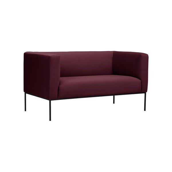 Canapea cu două locuri Windsor & Co Sofas Neptune, roşu bordeaux-image-1