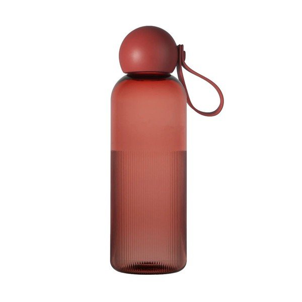 Sticlă burgundy de călătorie din plastic reciclat 600 ml Ture – Sagaform