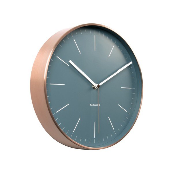 Ceas de perete Present Time Minimal Jeans, albastru-image-3