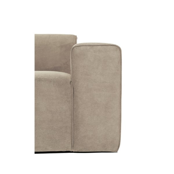 Modul pentru canapea bej   din catifea reiată  (partea dreaptă) Sting - Scandic-image-4