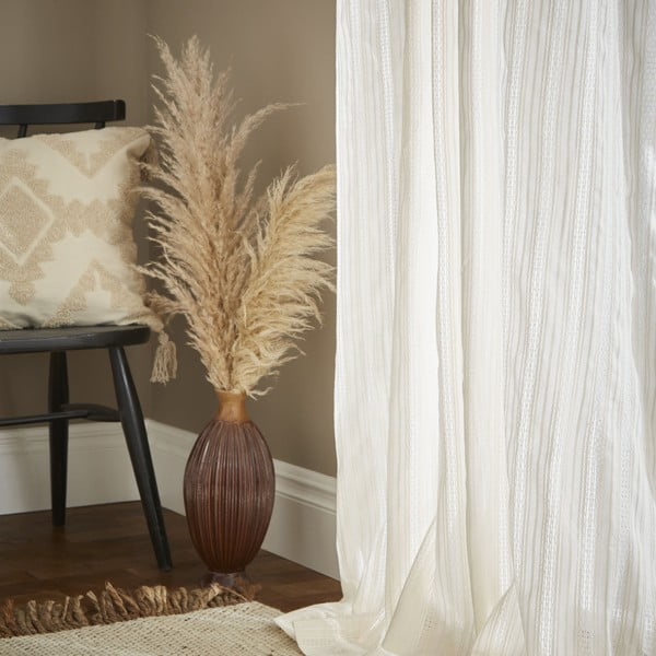 Perdea albă din voal 140x229 cm Zofia Broderie Anglaise – Pineapple Elephant-image-3