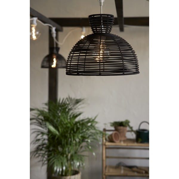 Abajur negru de exterior pentru plafonieră Star Trading Runde, ø 37,5 cm-image-2