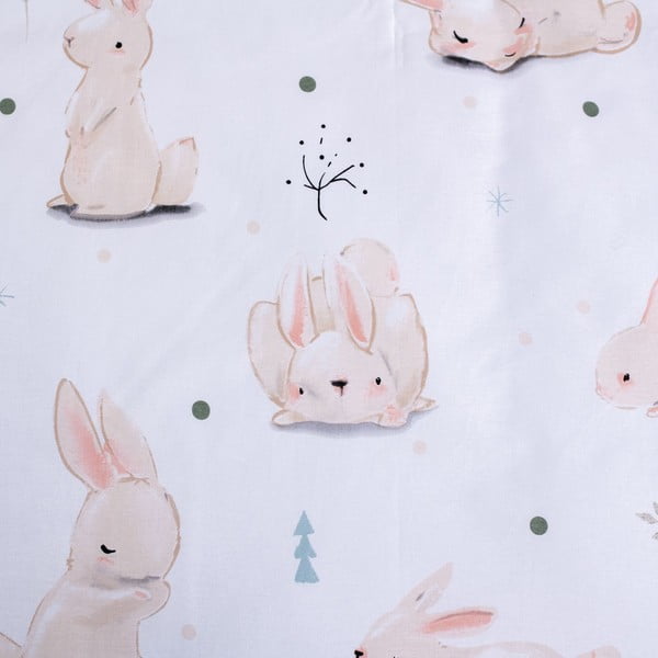 Lenjerie de pat pentru copii din bumbac pentru pătuț 100x135 cm Bunnies – Jerry Fabrics-image-4