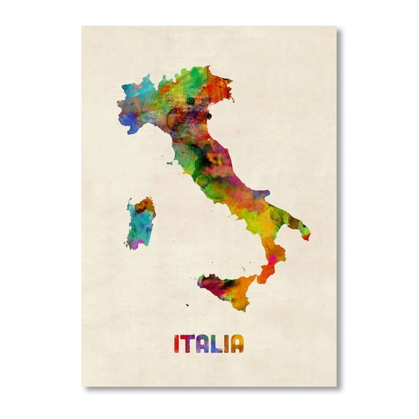 Poster Italia Americanflat Art, 60 x 42 cm, multicolor