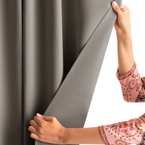 Draperie grej dimout (semi-opacă) 140x245 cm Kierra – Restilo-image-4