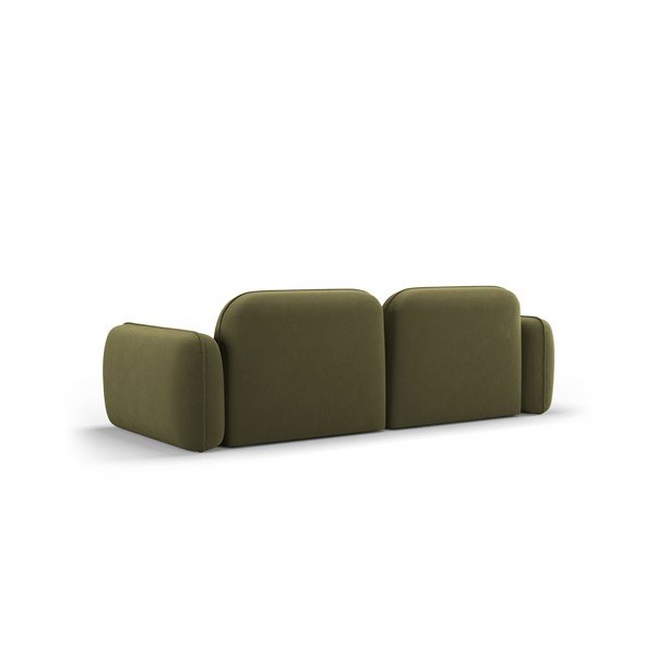Canapea verde cu tapițerie din catifea 230 cm Audrey – Interieurs 86-image-3