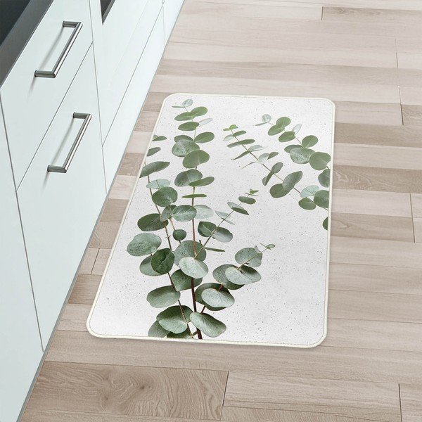Covor alb/verde 45x75 cm Stevia – douceur d'intérieur-image-1