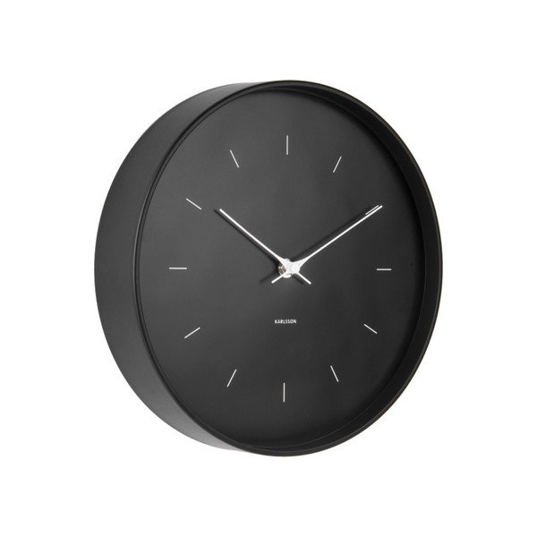 Ceas de perete Karlsson Butterfly, Ø 27,5 cm, negru-image-1