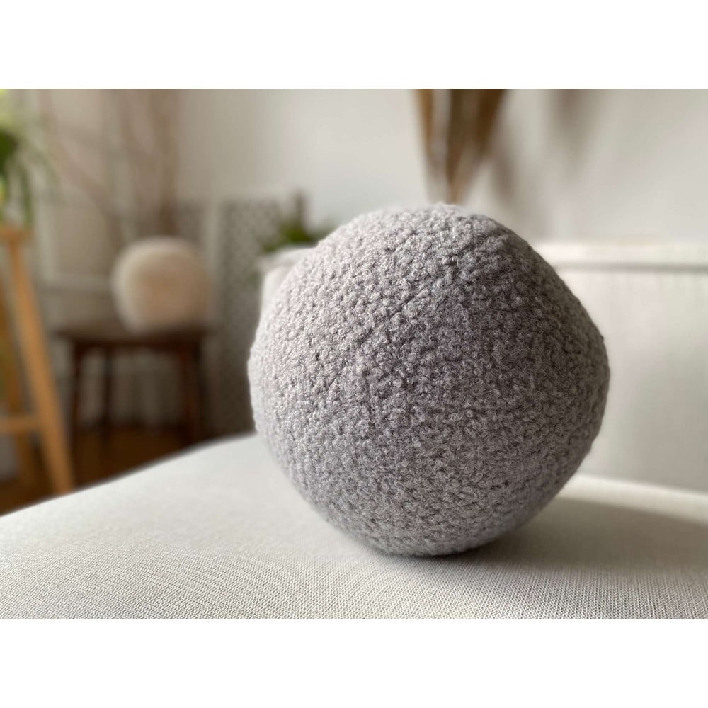 Pernă decorativă din material bouclé ø 20 cm Top – Mioli Decor