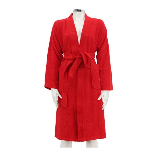 Halat de baie de damă Smart, măr. S/M, roșu-image-1