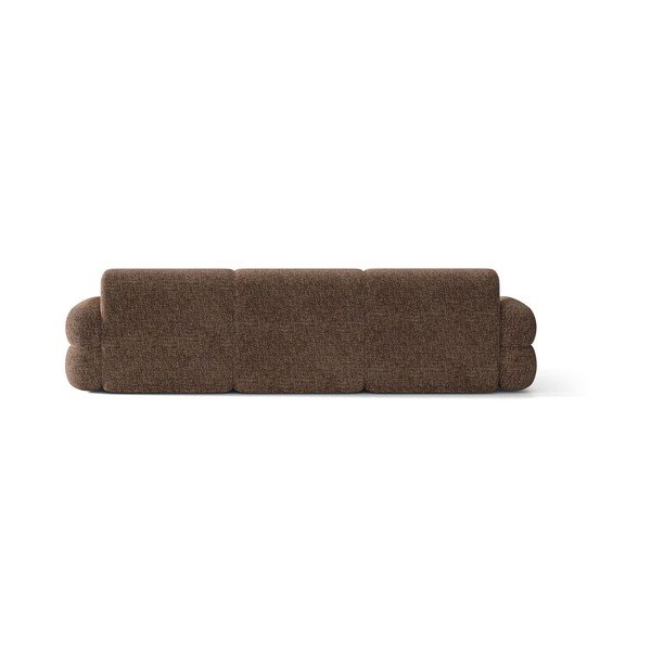Colțar maro cu tapițerie din chenille (cu colț pe partea stângă/cu șezlong) Neo – Micadoni -image-4
