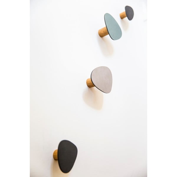 Cârlig verde prăfuit de montat pe perete din oțel Dot L Nupo – LIND DNA-image-1