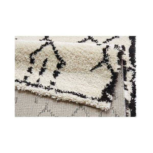 Covor Mint Rugs Allure Ronno White, 80 x 150 cm, alb-negru-image-2