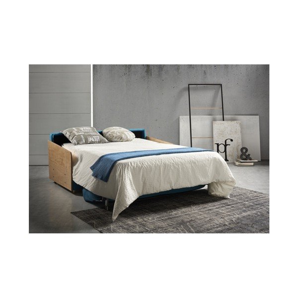 Canapea extensibilă Suinta  Como, lățime 148 cm, albastru-image-2