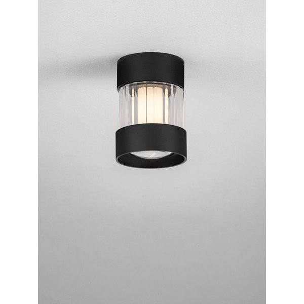 Plafonieră negru-mat LED cu intensitate reglabilă din aluminiu cu abajur din sticlă Glovia – Nova Luce-image-4